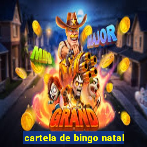 cartela de bingo natal