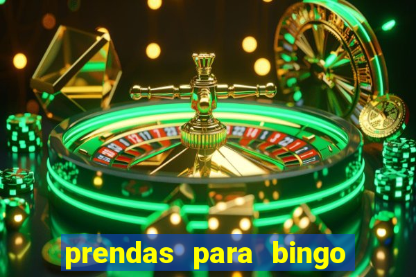 prendas para bingo de natal