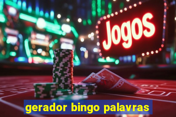 gerador bingo palavras