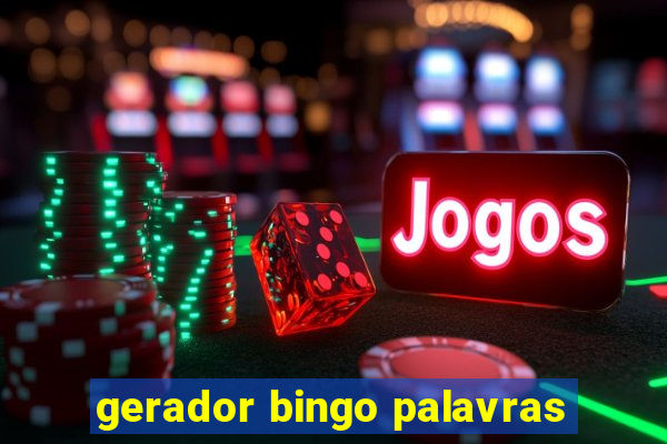 gerador bingo palavras